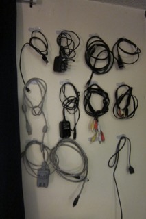 Cable and charger storage