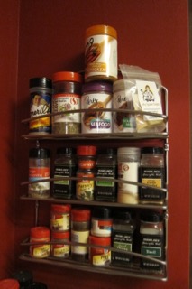 wall spice rack