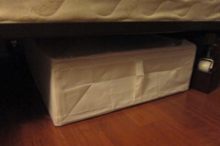 Under bed storage boxes